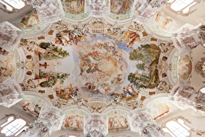 Upper Swabia Prints: Ceiling frecso, St. Peter and Paul church, Steinhausen, Upper Swabian Baroque Route