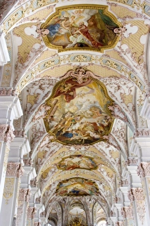 Frescoe Prints: The ceiling frescoes in Heiliggeistkirche
