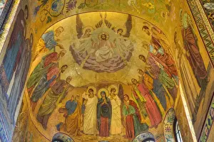 Ceiling frescos, Church on Spilled Blood (Resurrection Church of Our Saviour), UNESCO