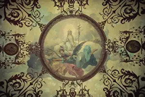 Palacio Real Prints: Ceiling inside the Royal Palace, Madrid, Spain, Europe