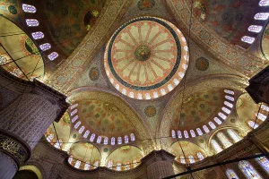 Masterpiece Prints: Ceiling, Interior, Blue Mosque (Sultan Ahmed Mosque)