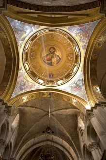 Old City Prints: Ceiling painting of Jesus Christ