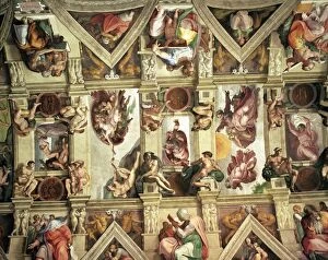 Images Dated 13th January 2000: Ceiling of the Sistine Chapel