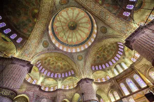 Awe Inspiring Prints: Ceiling and Walls, Interior, Blue Mosque (Sultan Ahmed Mosque)