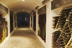 Cellar of vintage wine, Boschendal Wine Estate, Franschhoek, Western Cape