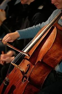 Cello player, Geneva, Switzerland, Europe