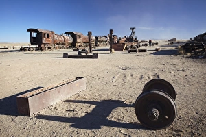 Endings Prints: Cemeterio de Trenes (Train Cemetery), Uyuni, Potosi Department, Bolivia, South America