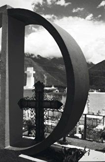 Tomb Stone Prints: Cemetery, Banos, Ecuador, South America