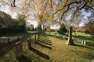 Images Dated 2nd November 2008: Cemetery, East Hampton, The Hamptons, Long Island, New York State, United States of America