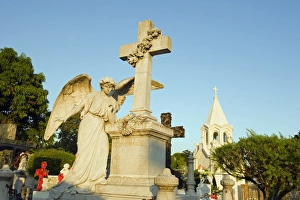Cemeteries Prints: Cemetery, San Salvador, El Salvador, Central America