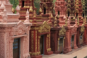 Sihanouk Province Prints: Cemetery in Wat Krom Temple, Sihanoukville Port
