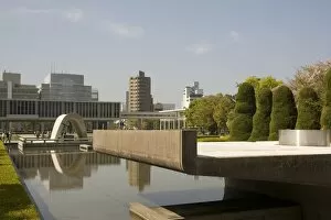 Images Dated 14th April 2008: Cenotaph and Peace Museum, Hiroshima, Japan, Asia
