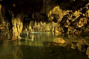 Natural Light Prints: Cenote Dzitnup, underground sinkholes which has only one natural source of light