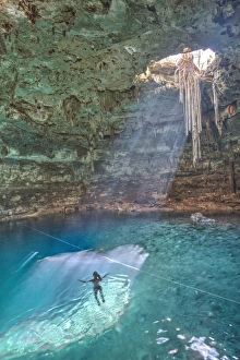 Strata Prints: Cenote Samula, near Valladolid, Yucatan, Mexico, North America