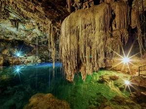 Underground Prints: Cenote Xkeken, Dzitnup near Valladolid, Yucatan State, Mexico