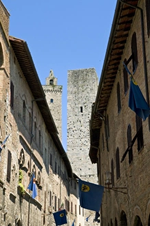 Center of San Gimignano, UNESCO World Heritage Site, San Gimignano, Tuscany Center of San Gimignano, UNESCO World Heritage Site, San Gimignano, Tuscany