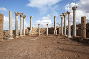 In the central basilica, Apollonia Cyrenaica, Libya, North Africa, Africa