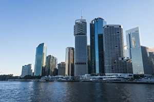 Business District Prints: The Central business district of Brisbane, Queensland, Australia, Pacific