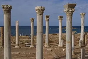 Images Dated 19th October 2007: Central Church, late Roman site of Apollonia, Libya, North Africa, Africa