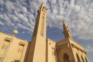 Saudi Arabia Prints: The central mosque of Nouakchott sponsored by Saudi Arabia, Nouakchott