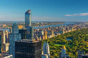 Manhattan Prints: Central Park, One57 Building on left