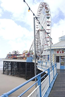 Ferris Wheels Prints: The Central Pier, Blackpool, Lancashire, England, United Kingdom, Europe