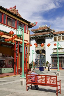 Seat Prints: Central Plaza, Chinatown, Los Angeles, California, United States of America