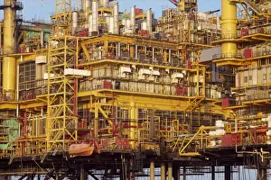 Lancashire Prints: Central processing platform, Morecambe Bay Gas Field, Lancashire, England
