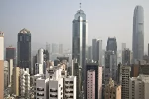 Images Dated 27th January 2007: Central Skyline, Hong Kong Island, Hong Kong, China, Asia