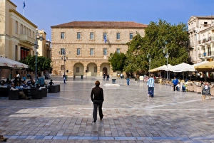 Nafplio Prints: Central square of Nafplio, Peloponnese, Greece, Europe