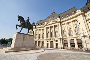 Education Prints: Central University Library, Bucharest, Romania, Europe