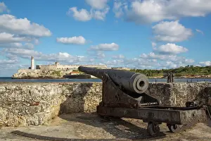 Monumental Prints: Centuries Old Cannon, Castillo Del San Salvador in foreground
