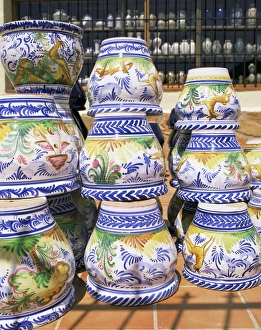 Images Dated 10th January 2000: Ceramic pots for sale