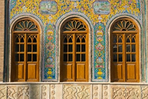 Iran Prints: Ceramic tilework, Golestan Palace, UNESCO World Heritage Site, Tehran, Iran, Middle East