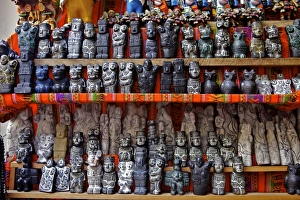 Ceremonial statues for sale in Witches Market, La Paz, Bolivia, South America