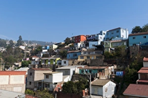 Valparaiso Prints: Cerro Alegre District, Valparaiso, Chile, South America