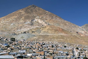 Potosi Prints: Cerro Rico, richest hill on earth, historical site of major silver mining