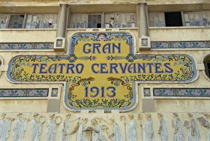 Tangiers Prints: Cervantes Theatre, dating from 1913, Tangiers, Morocco, North Africa, Africa