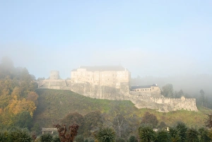 Foggy Gallery: Cesky Sternberk Gothic Castle in morning fog, Cesky Sternberk, Central Bohemia