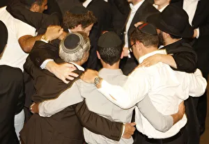 Judaism Prints: Chabad (Lubavitch) Bar Mitzvah party, Paris, France, Europe