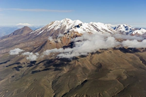 Arequipa Prints: Chachani volcano, 6075m, seen from El Misti volcano, Arequipa, Peru, South America