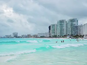 Quintana Prints: Chacmool Beach, Cancun, Quintana Roo State, Mexico