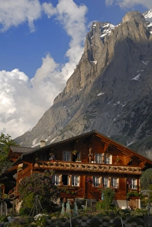 Bern Prints: Chalet and mountains