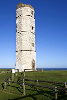 Architectural History Prints: The Chalk Tower, former Lighthouse at Flamborough Head