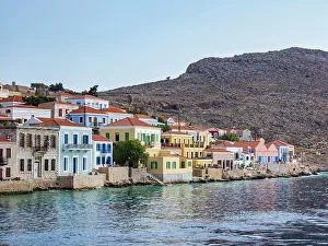 Chalki Prints: Chalki Village, Emporio, Halki Island, Dodecanese, Greek Islands, Greece, Europe