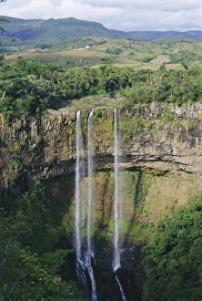 Overflowing Prints: Chamarel Waterfalls