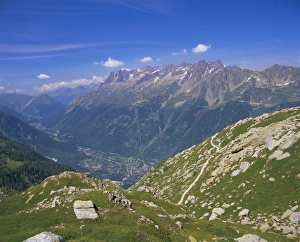 Alps Prints: Chamonix valley, Haute Savoie, Rhone Alpes, French Alps, France, Europe