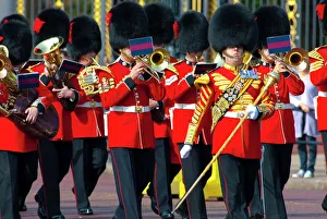 Uniform Prints: Changing of the Guard, Buckingham Palace, London, England, United Kingdom, Europe