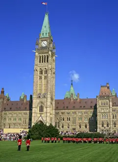 Guardsmen Prints: Changing of the Guard ceremony in front of the Government Building on Parliament Hill in Ottawa