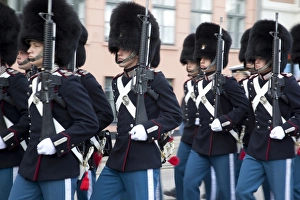 Uniform Prints: Changing of the Guard, Copenhagen, Denmark, Scandinavia, Europe